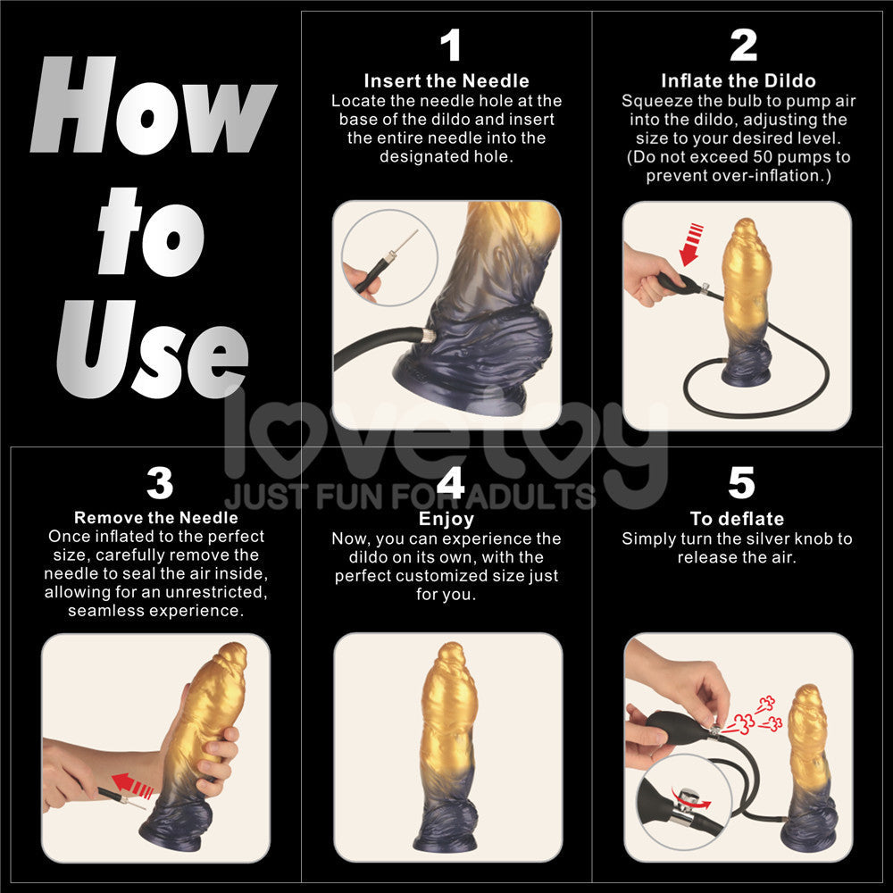 Aerosx Dual Density Inflatable Dildo – 10 Inch Inflatable Dildo > Dildos > Large Dildos - Tophatter Daily Deals