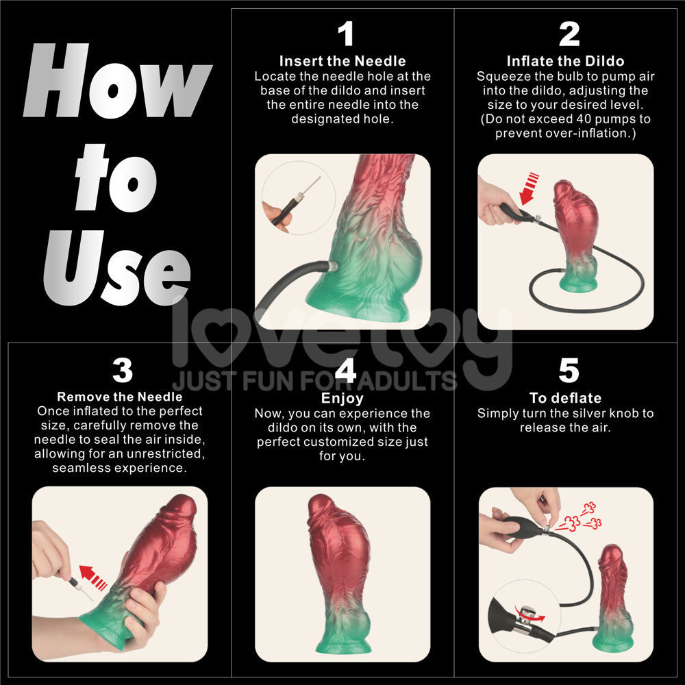 Aerosx 8 Inch Dual Density Inflatable Dildo – Inflatable Fantasy Dildo > Dildos > Fantasy - Tophatter Daily Deals