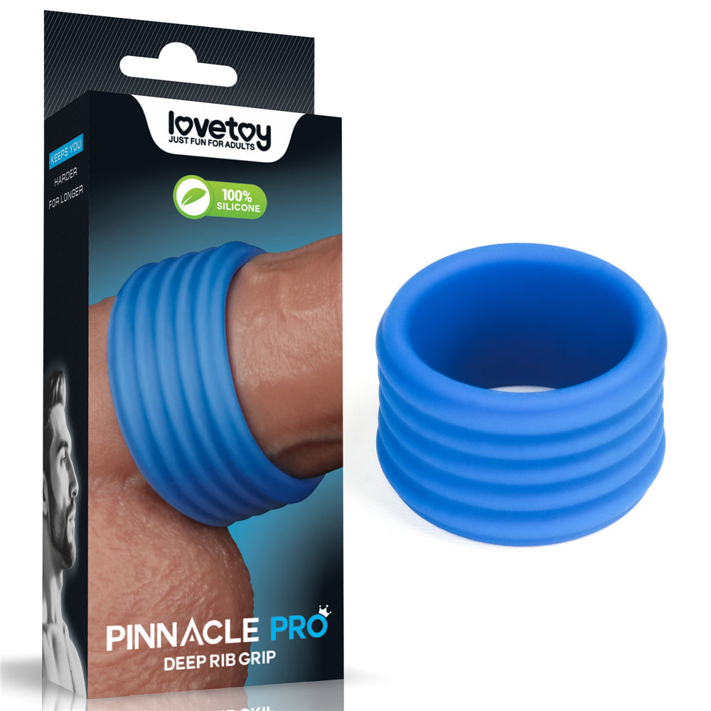 Deep Rib Grip Ring – Silicone Stretch Grip Ring > Cock Ring > Single - Tophatter Daily Deals