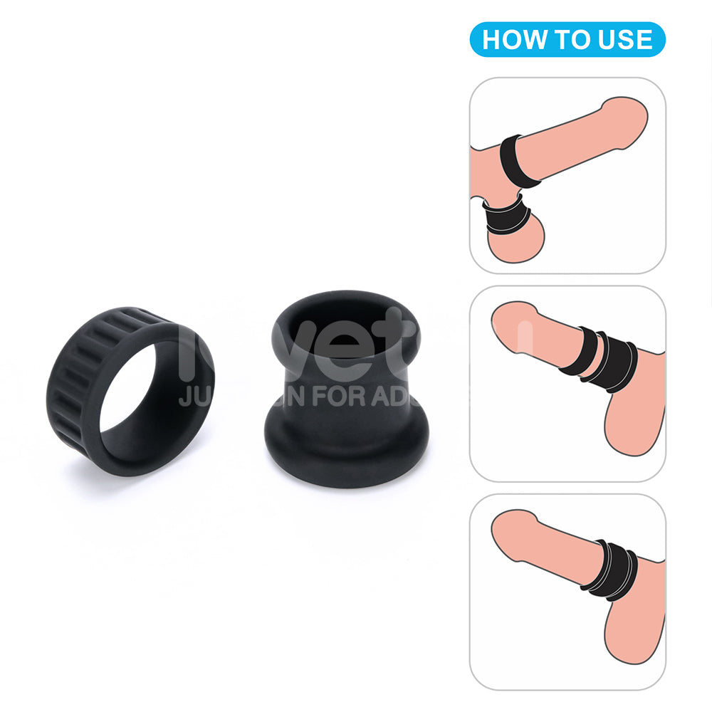 Twin Grip Stretcher – Adjustable Dual-Piece Stretcher > Cock Ring > Single - Tophatter Daily Deals