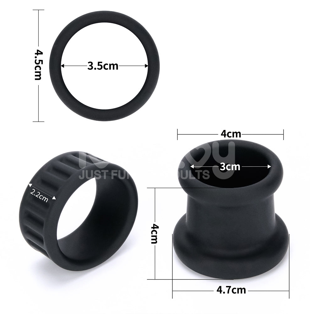 Twin Grip Stretcher – Adjustable Dual-Piece Stretcher > Cock Ring > Single - Tophatter Daily Deals