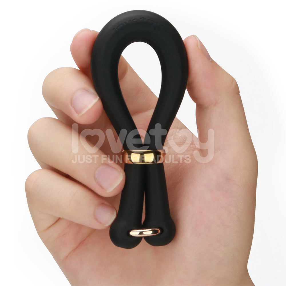 AnyFit Silicone Stretcher Ring – Adjustable Dual-Loop Silicone Stretcher > Cock Ring > Adjustable - Tophatter Daily Deals