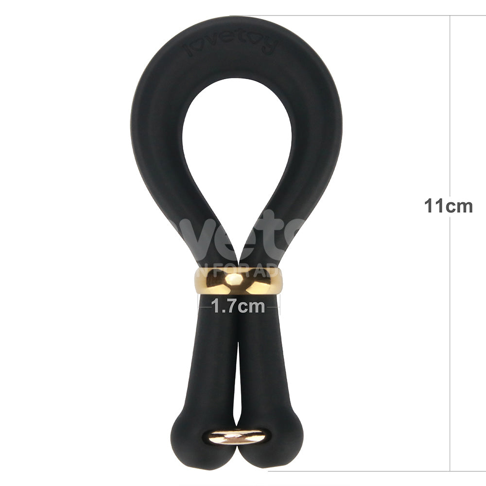 AnyFit Silicone Stretcher Ring – Adjustable Dual-Loop Silicone Stretcher > Cock Ring > Adjustable - Tophatter Daily Deals