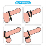 AnyFit Silicone Stretcher Ring – Adjustable Dual-Loop Silicone Stretcher > Cock Ring > Adjustable - Tophatter Daily Deals