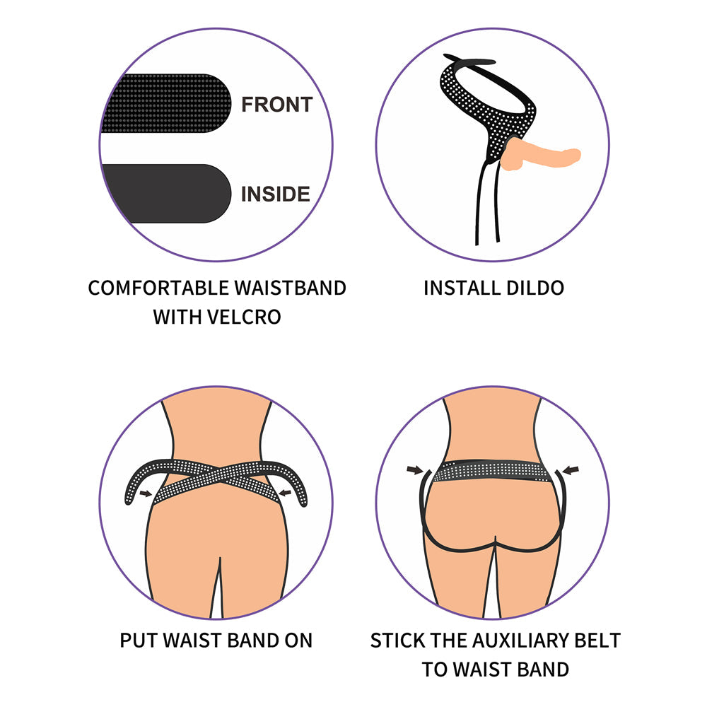 Lovetoy Easy Strapon Harness Adjustable Polka Dot Style > Dildos > Strap On Harnesses - Tophatter Daily Deals