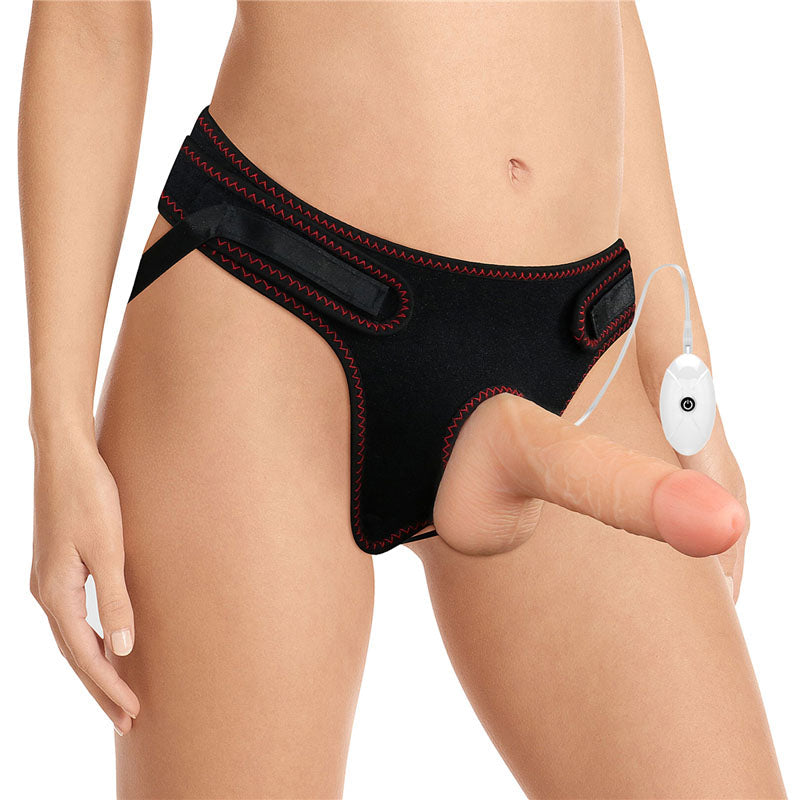 Ingen Vibrating Easy Strap-On Set – 17.8 cm Vibrating Strap-On > Dildos > Strap On Dildos - Tophatter Daily Deals