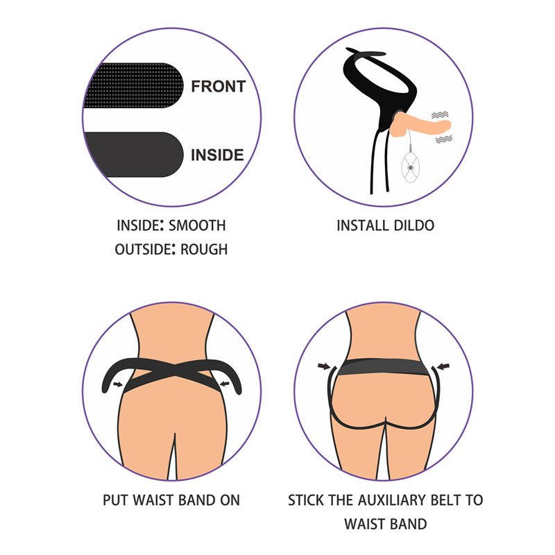 Ingen Vibrating Easy Strap-On Set – 17.8 cm Vibrating Strap-On > Dildos > Strap On Dildos - Tophatter Daily Deals