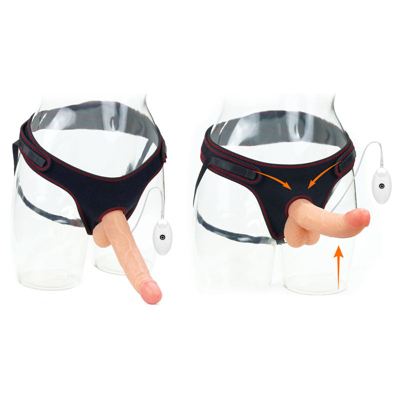 Ingen Vibrating Easy Strap-On Set – 21.6 cm Vibrating Strap-On > Dildos > Strap On Dildos - Tophatter Daily Deals