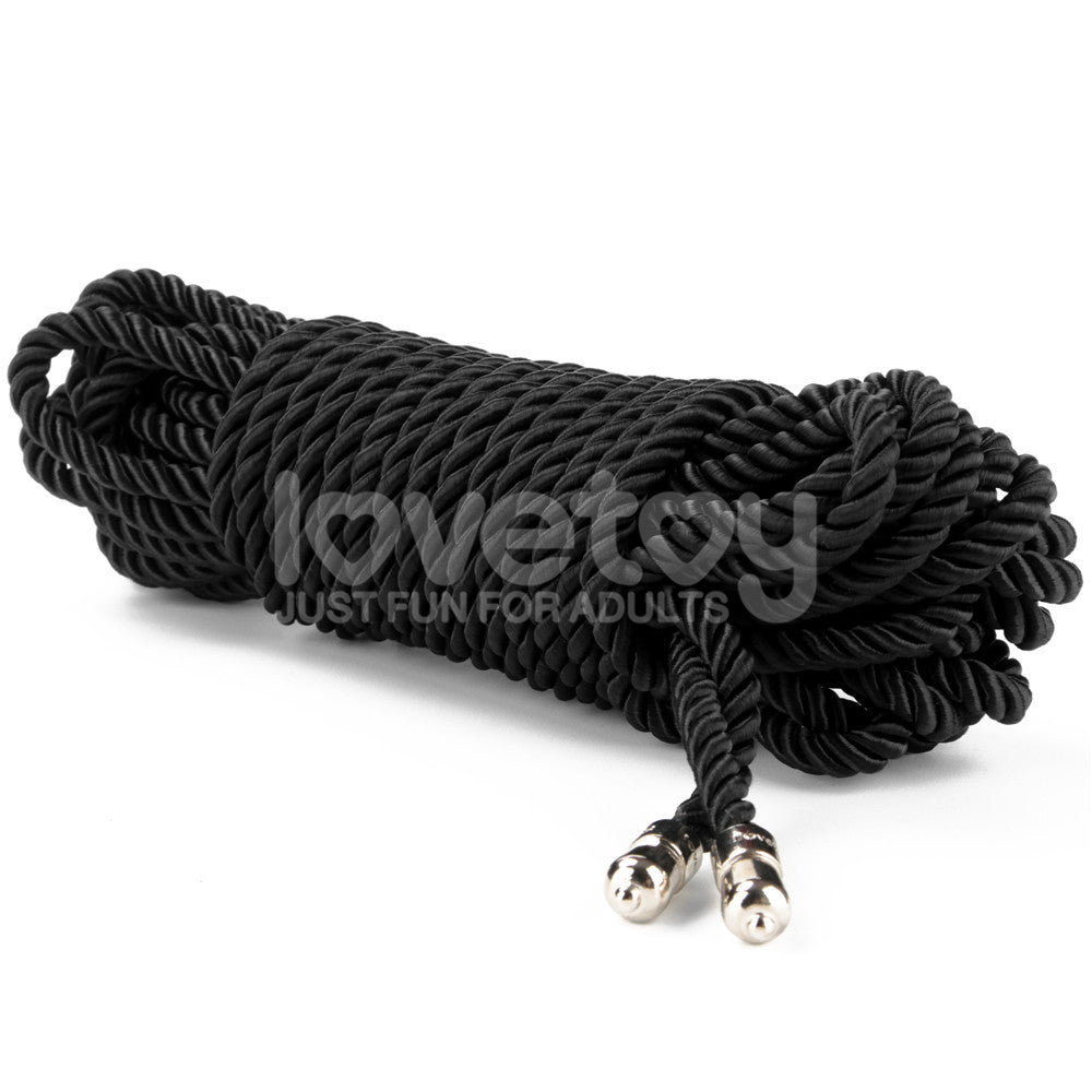 Rebellion Reign Ebony Silky Bondage Rope – 10 Meter Rope > Bondage Gear > Rope - Tophatter Daily Deals