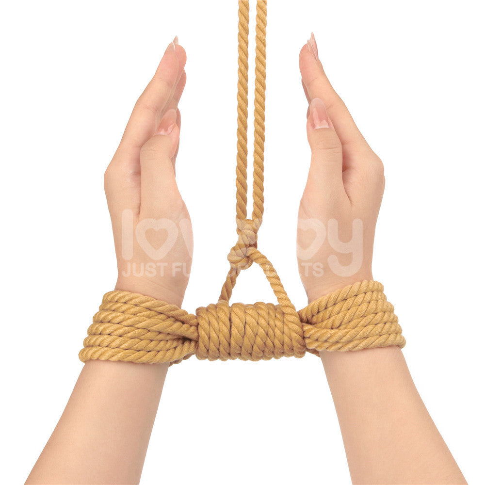 Rebellion Reign Natural Knot Bondage Rope 10 Meter Durable Cotton-Soft Rope > Bondage Gear > Rope - Tophatter Daily Deals