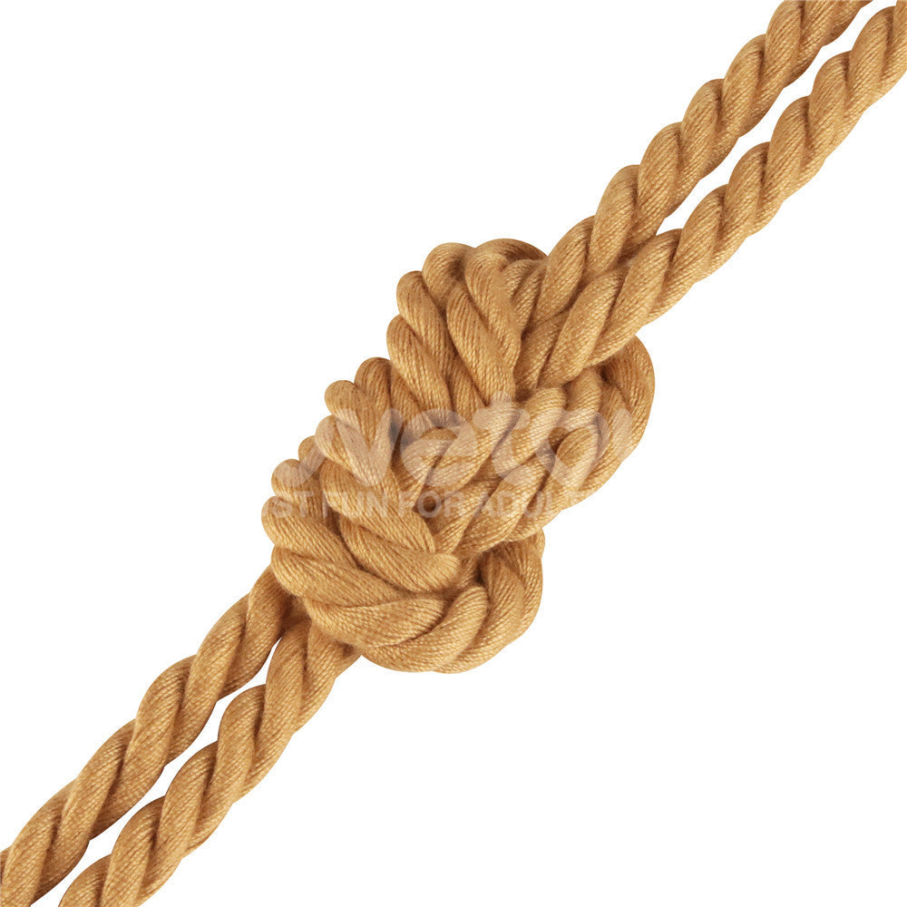 Rebellion Reign Natural Knot Bondage Rope 10 Meter Durable Cotton-Soft Rope > Bondage Gear > Rope - Tophatter Daily Deals