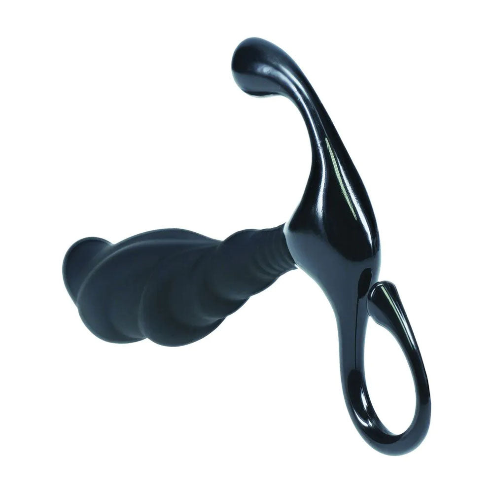 Levelz Rippled with Hard Loop (Large) – Silicone Large Prostate Massager > Anal Range > Prostate Plugs - Tophatter Daily Deals