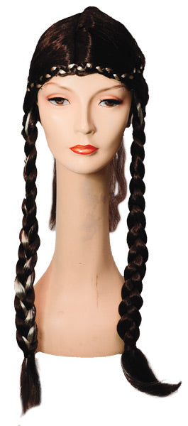 Long Braid with Braid Crown Wig Halloween Wigs - Tophatter Daily Deals