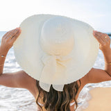 Scallop Edge Sunhat Cream Hats - Tophatter Daily Deals