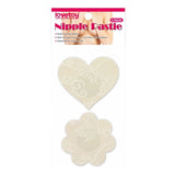 Lace Heart and Flower Nipple Pasties Twin Pack > Clothes > Pasties - Tophatter Daily Deals