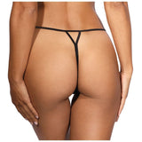 Lace Open Front G-String in Black with Bow Detail > Clothes > Panties - Tophatter Daily Deals