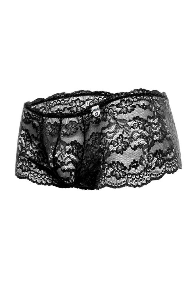 Male Basics - Lace Boy Short - Black - MBL01 Black Lingerie - Tophatter Daily Deals