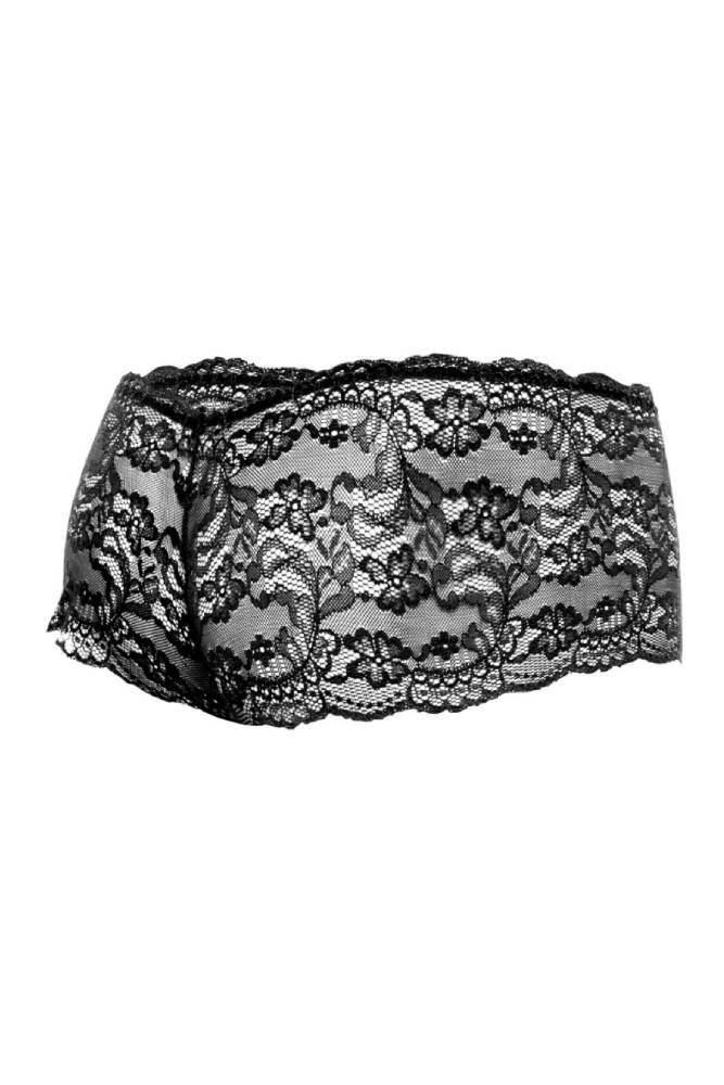 Male Basics - Lace Boy Short - Black - MBL01 Lingerie - Tophatter Daily Deals