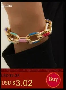 Lacteo Trendy Nose Rings for Women Connecting Earrings Black Green Small Crystal Beads Fake Nostril Piercing Clip Jewelry Ladies - Tophatter Daily Deals