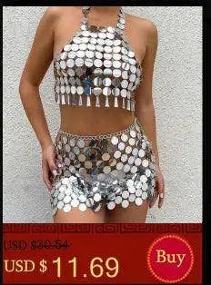 Lacteo Trendy Nose Rings for Women Connecting Earrings Black Green Small Crystal Beads Fake Nostril Piercing Clip Jewelry Ladies - Tophatter Daily Deals