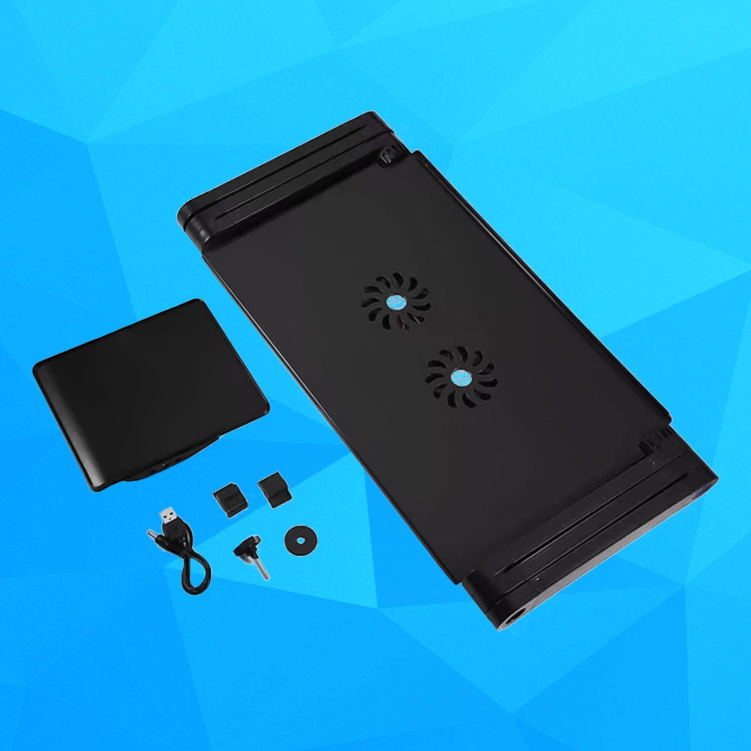 Laptop Stands Portable - Folding Laptop Desk Table Bed Adjustable Portable Stand Tray Furniture With Fan Accessories - Tophatter Daily Deals