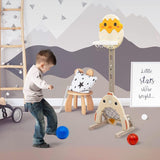 Basketball Hoop for Kids - Large Basketball Hoop Set for Kids 3-in-1 Kids Flashing Basketball Stand Sports & Outdoor - Tophatter Daily Deals