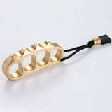 Large Solid Pea Brass Knuckle Duster Self-Defense Broken Window - Tophatter Daily Deals
