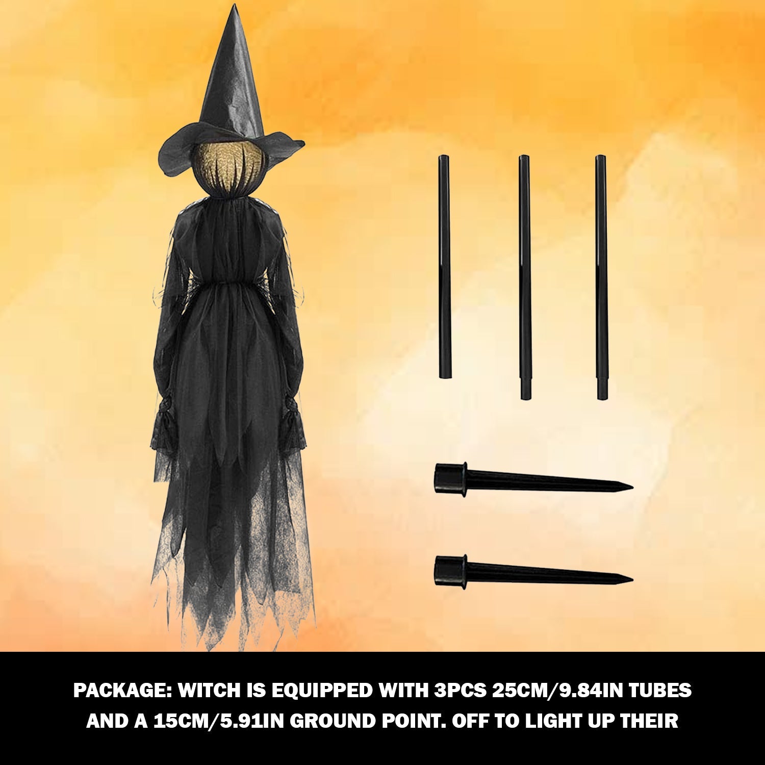 Light Up Witches – Outdoor Large Witches Cauldron on Tripod with Light Yard Light Up Witches - Tophatter Daily Deals