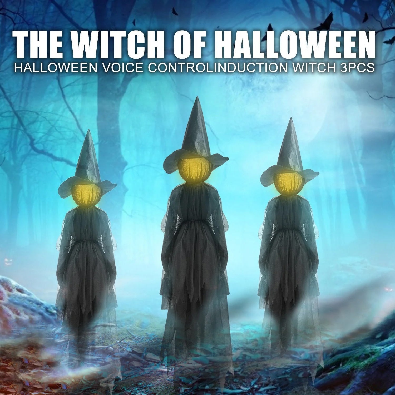 Light Up Witches – Outdoor Large Witches Cauldron on Tripod with Light Yard Light Up Witches - Tophatter Daily Deals