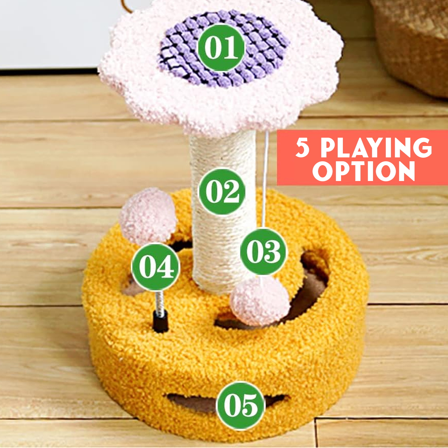 Large Cat Tree – Multi-Level Climbing Frame with Scratching Posts & Cozy Perches Pet Products - Tophatter Daily Deals