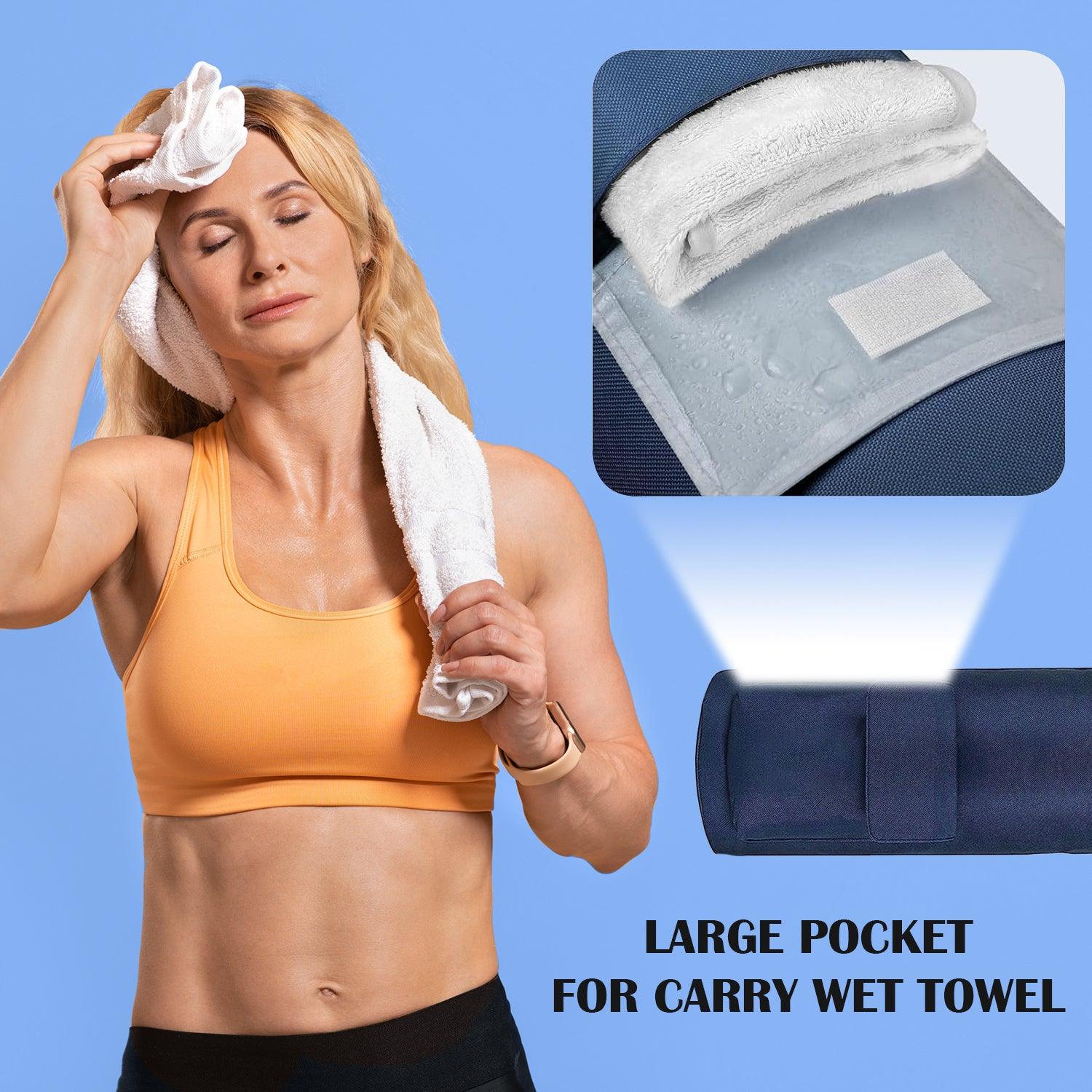 Yoga Mat Bag - Full-zip Exercise Yoga Mat Carry Bag Durable Waterproof Oxford Cloth With 2 Cargo Pockets | Extra Wide | Adjustable Shoulder Strap Yoga - Tophatter Daily Deals