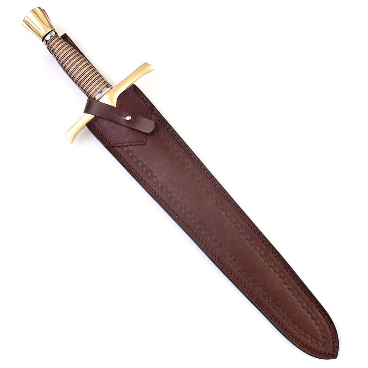 Lay Waste Damascus Steel Medieval Short Sword Swords - Tophatter Daily Deals