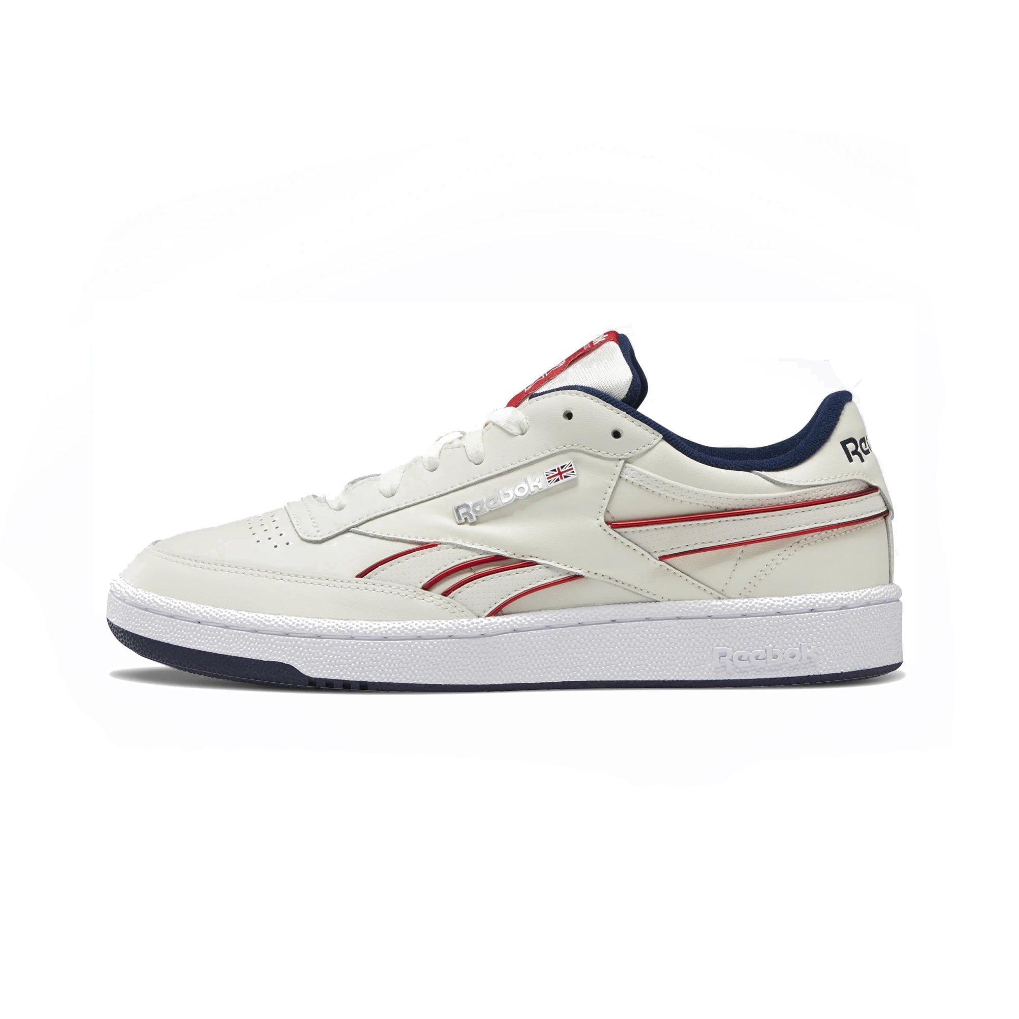 Reebok Men's Club C Revenge Mu Shoes - Chalk/Navy/Red/White Chalk Navy Red White 13 Footwear - Tophatter Daily Deals