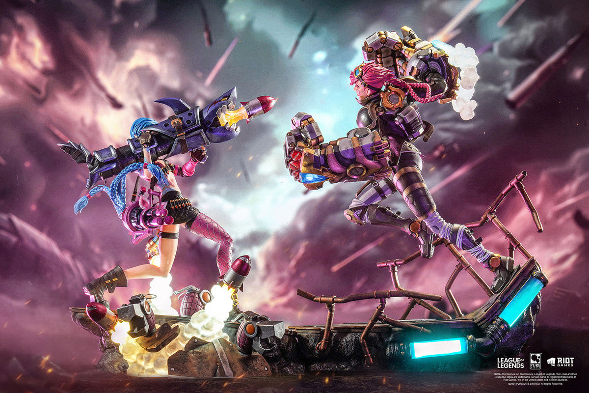 League Of Legends - Jinx & Vi 1/6 Scale Statue Bundle Save £100! Statue - Tophatter Daily Deals