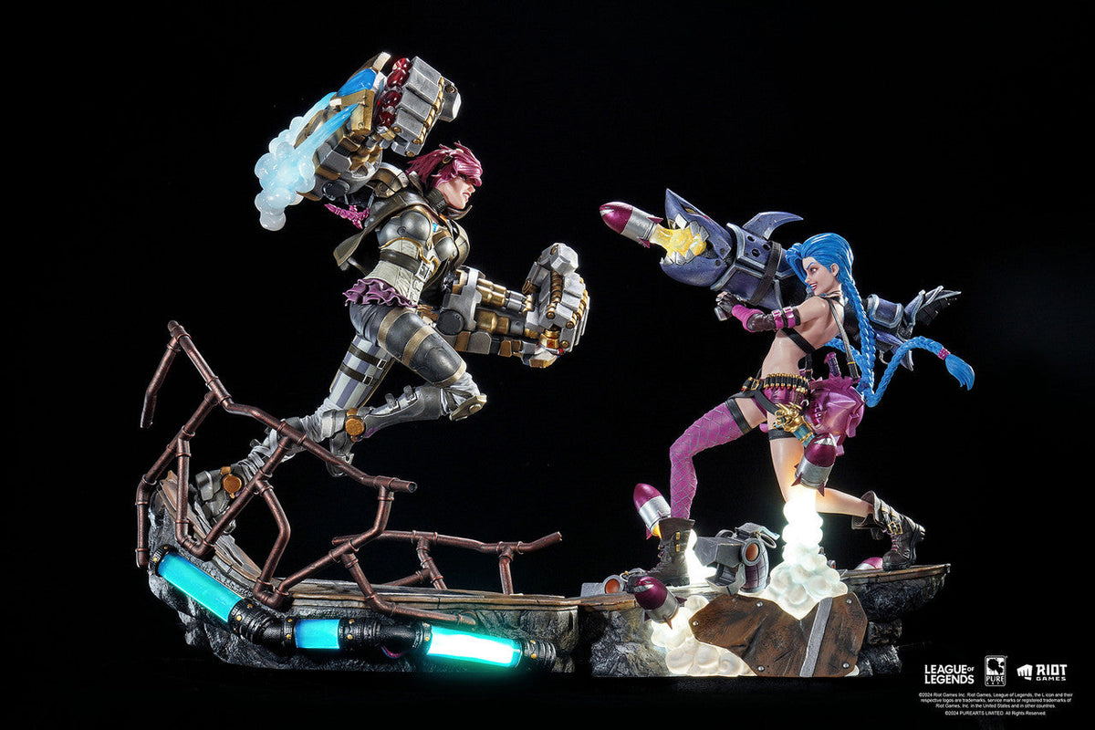 League Of Legends - Jinx & Vi 1/6 Scale Statue Bundle Save £100! Statue - Tophatter Daily Deals