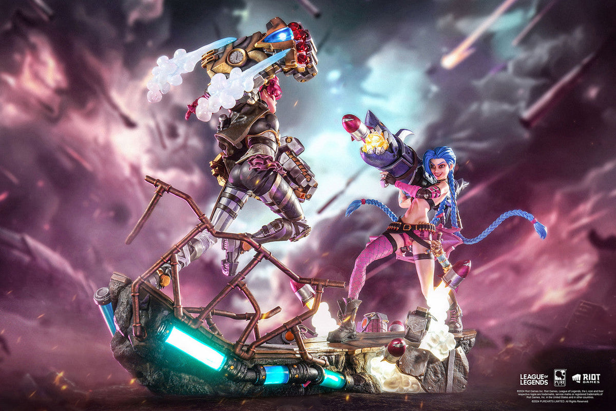League Of Legends - Jinx & Vi 1/6 Scale Statue Bundle Save £100! Statue - Tophatter Daily Deals