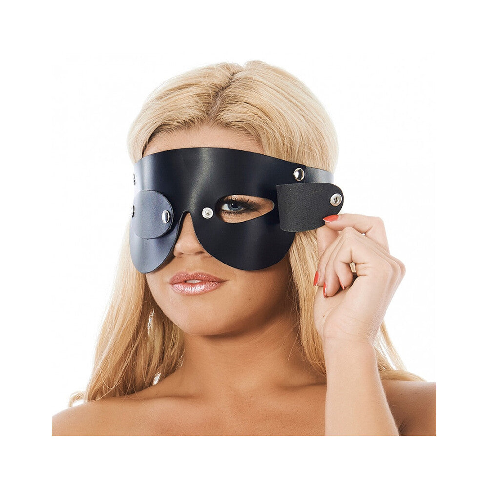 Leather Blindfold With Detachable Blinkers – Genuine Leather Sensory Play Accessory > Bondage Gear > Blindfolds - Tophatter Daily Deals