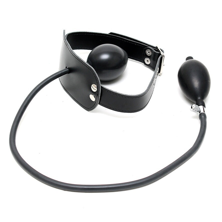 Leather Inflatable Gag – Genuine Leather Inflatable Gag > Bondage Gear > Gags and Bits - Tophatter Daily Deals