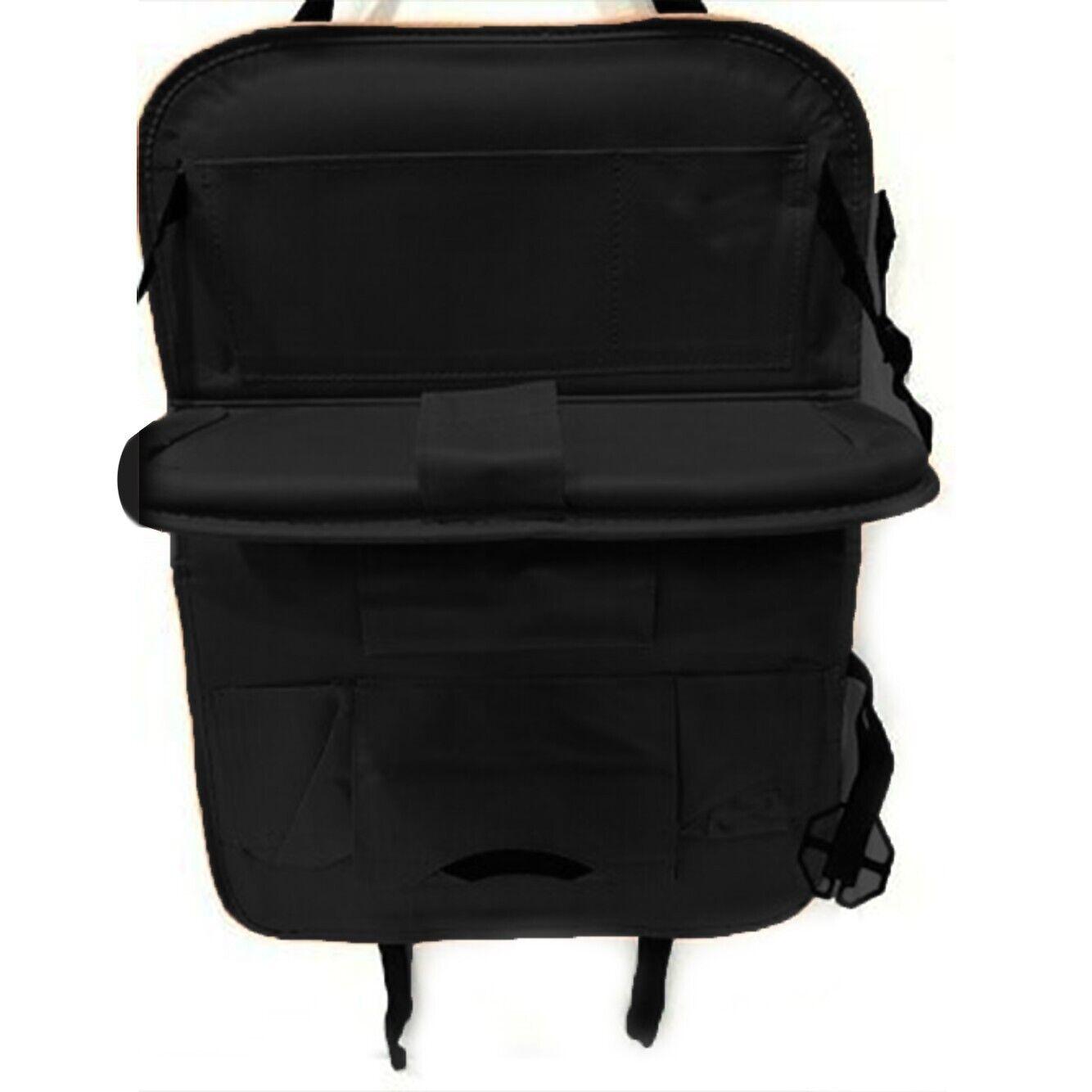 Car Back Seat Organiser - Leather Car Organiser Bag Multi Pocket Holder Back Seat Storage Tidy Bag Car Accessories - Tophatter Daily Deals