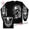 Hot Leathers Assassin Double Sided Long Sleeve TShirt Skull & Guns Mens Long Sleeve - Tophatter Daily Deals