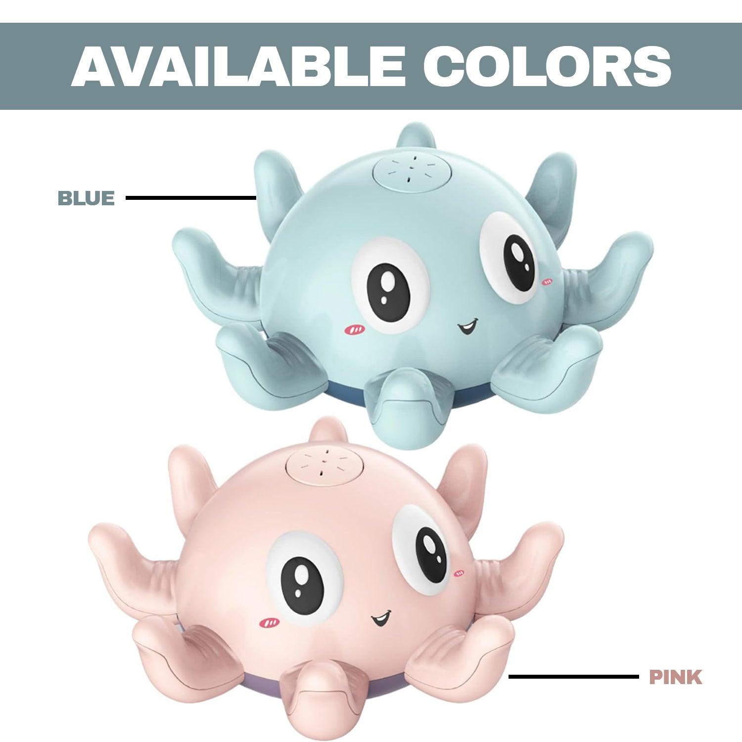 Bath Octopus Toy - LED Baby Bath Toys Octopus Water Sprinkler Pool Toys Toddlers Baby & Toddler - Tophatter Daily Deals