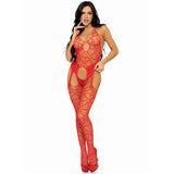 Leg Avenue Net Suspender Body (Red) – Lingerie > Clothes > Bodies and Playsuits - Tophatter Daily Deals