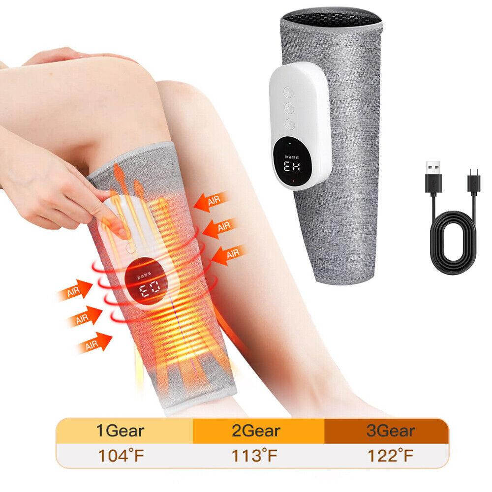 Calf Muscle Massager - Leg Calf Massager Air Compression Blood Circulation Thigh Wraps Heated Massager Apparel & Accessories - Tophatter Daily Deals