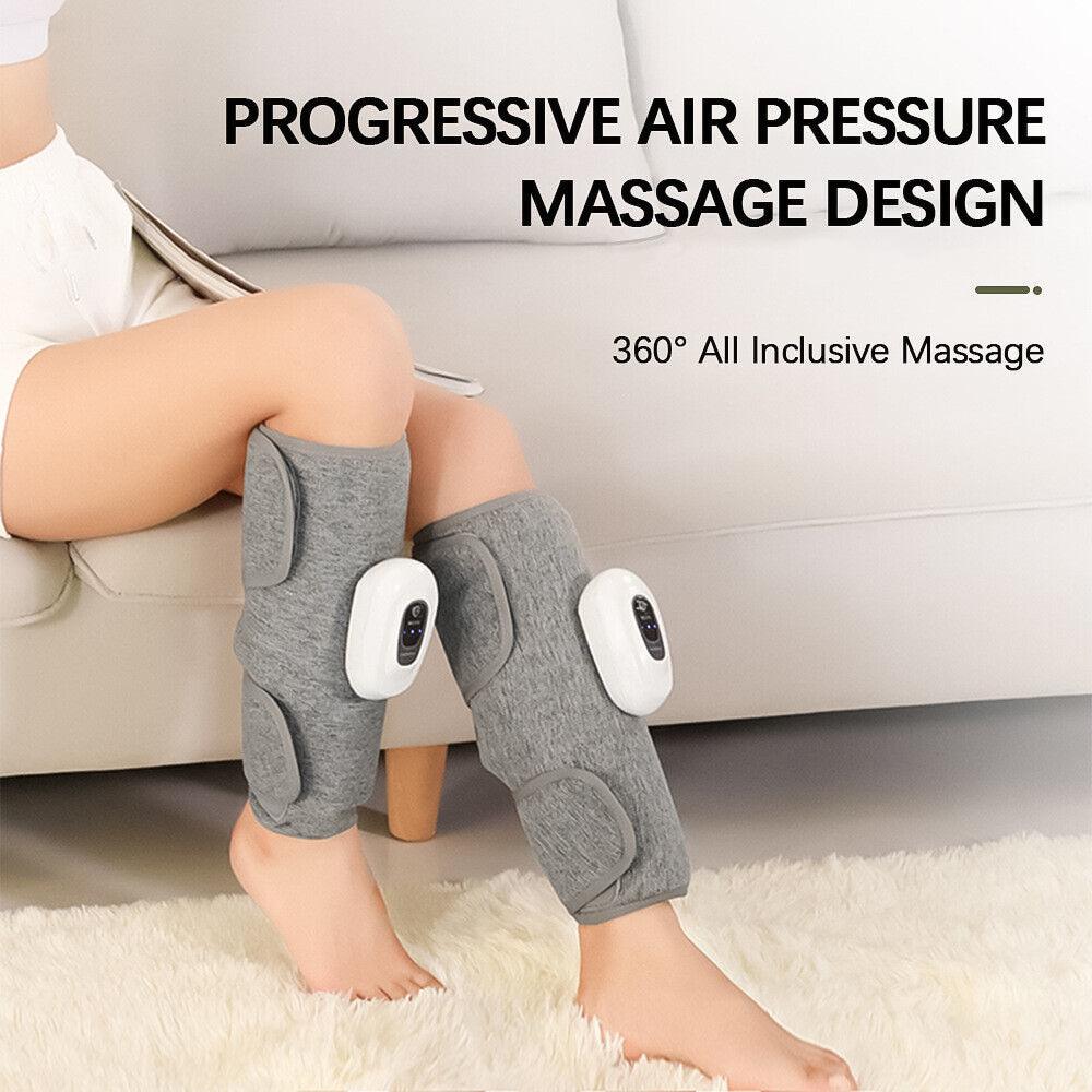 Compression Leg Massagers - 3 Mode Leg Calf Massager Air Compression for Circulation Thigh Wraps Massager Exercise & Fitness - Tophatter Daily Deals