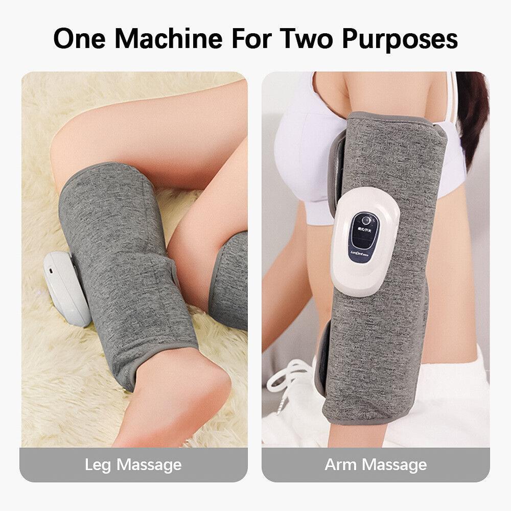 Compression Leg Massagers - 3 Mode Leg Calf Massager Air Compression for Circulation Thigh Wraps Massager 1PC Exercise & Fitness - Tophatter Daily Deals