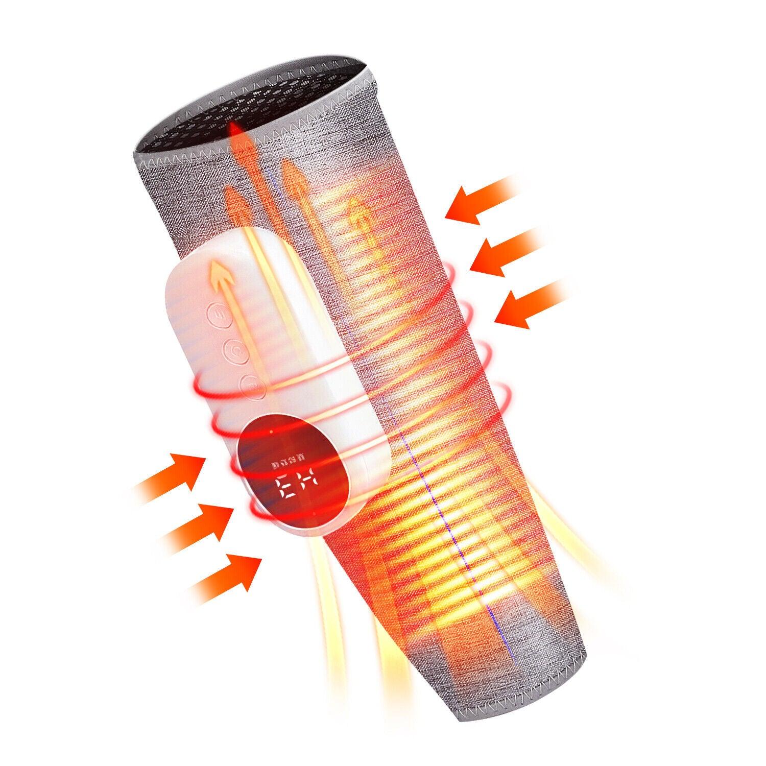 Calf Muscle Massager - Leg Calf Massager Air Compression Blood Circulation Thigh Wraps Heated Massager Apparel & Accessories - Tophatter Daily Deals