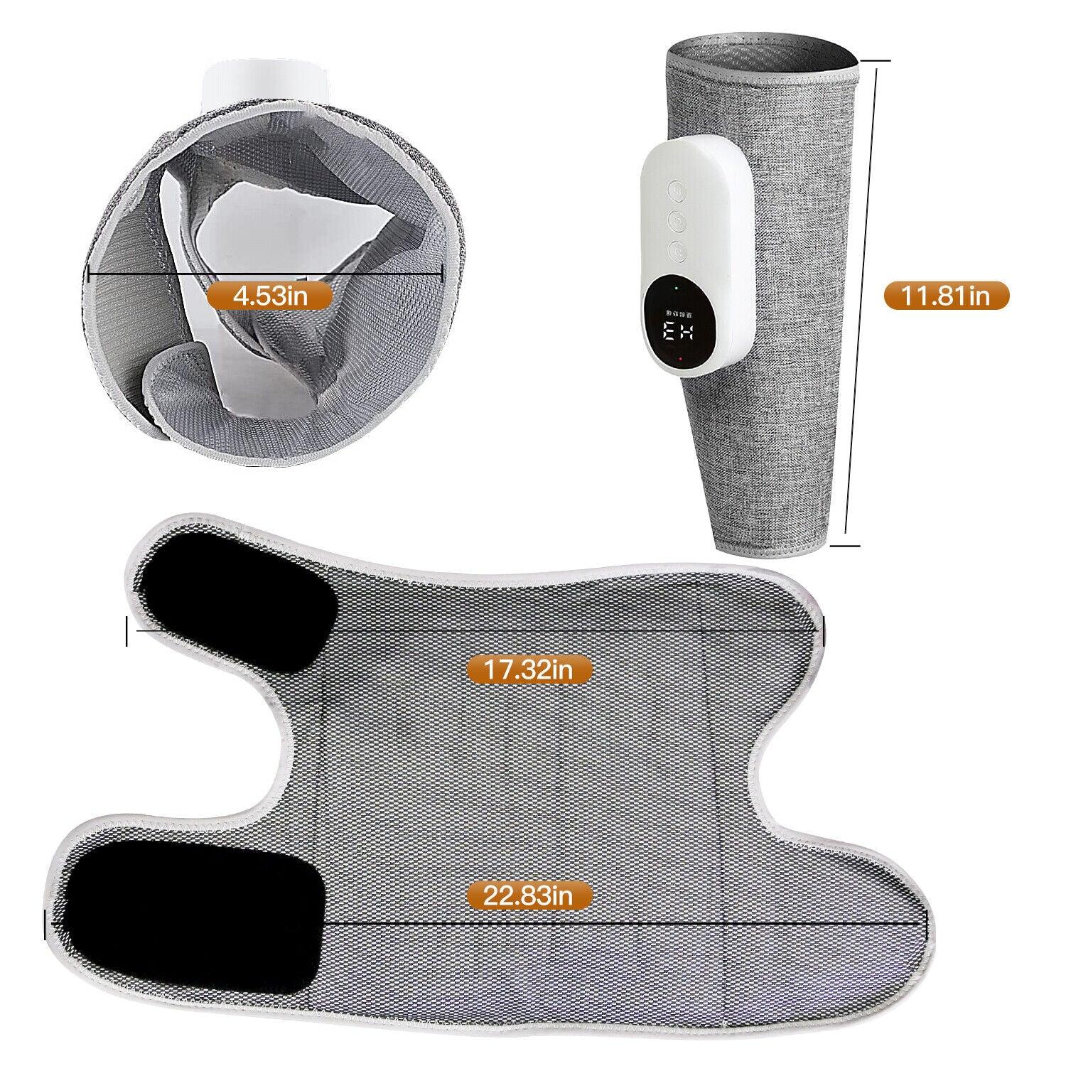 Calf Muscle Massager - Leg Calf Massager Air Compression Blood Circulation Thigh Wraps Heated Massager Apparel & Accessories - Tophatter Daily Deals