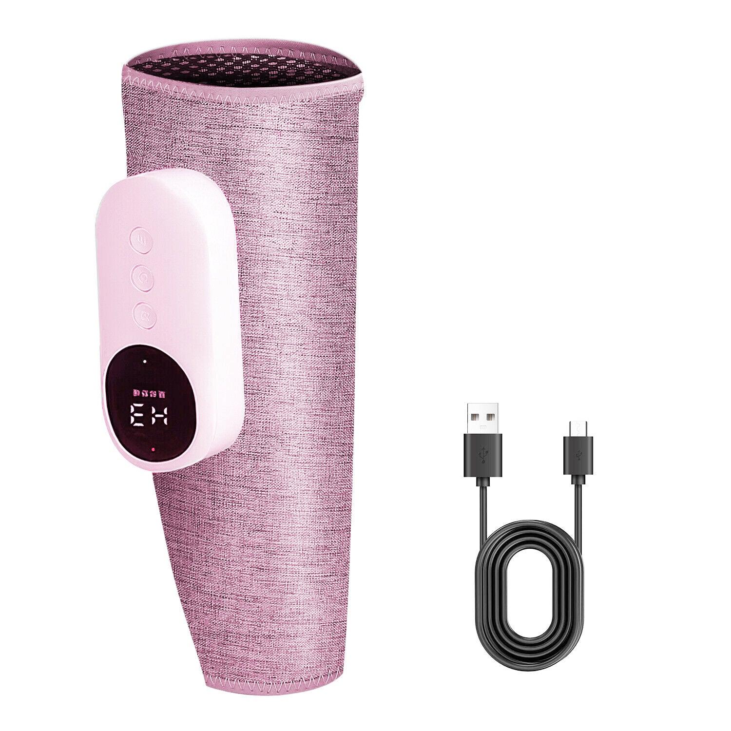 Calf Muscle Massager - Leg Calf Massager Air Compression Blood Circulation Thigh Wraps Heated Massager Pink Apparel & Accessories - Tophatter Daily Deals