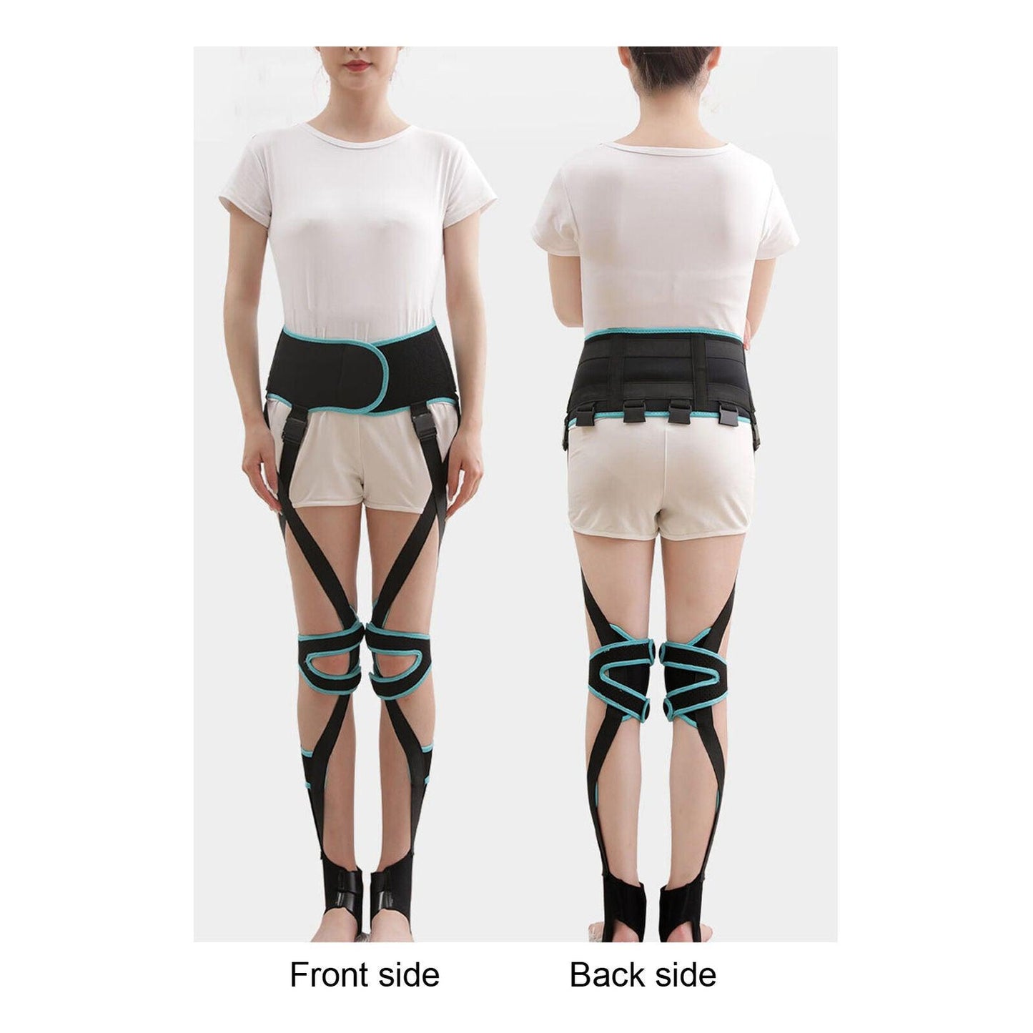 Adjustable Leg Correction Belt UK - 360° Around Legs Bandage For Night Use Health Care - Tophatter Daily Deals