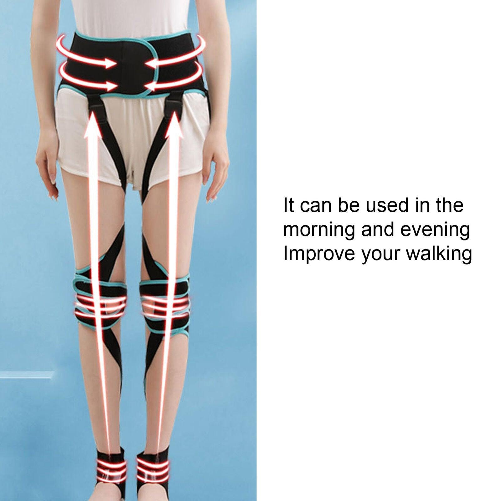 Adjustable Leg Correction Belt UK - 360° Around Legs Bandage For Night Use Health Care - Tophatter Daily Deals